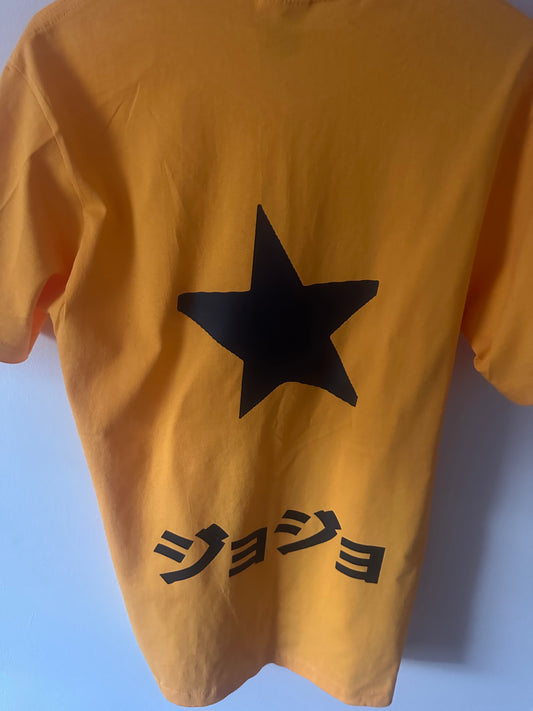 Yellow oversized short sleeve tee