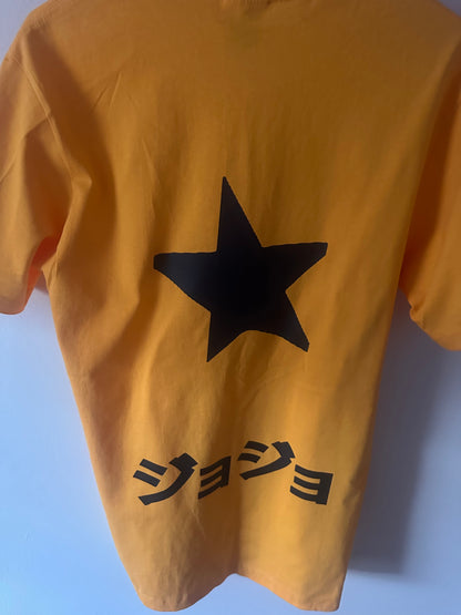 Yellow oversized short sleeve tee