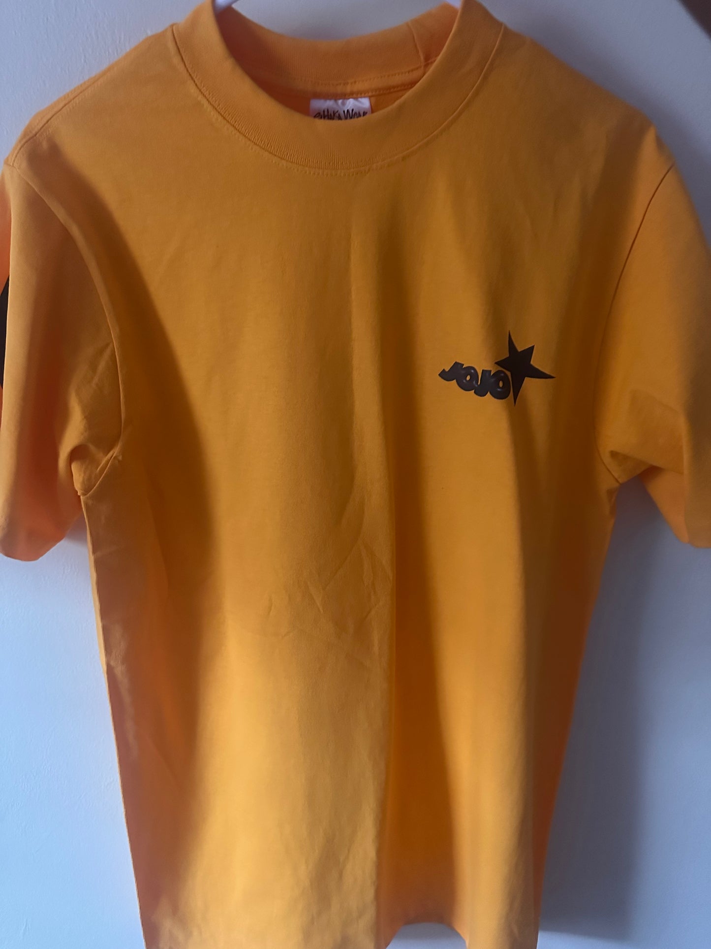 Yellow oversized short sleeve tee